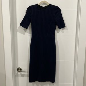 Judith & Charles Navy Pinstripe Dress Size 0